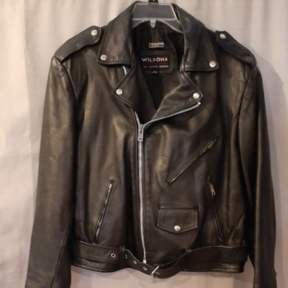 Wilsons Leather 100% Leather " biker style" w/Thinsulate